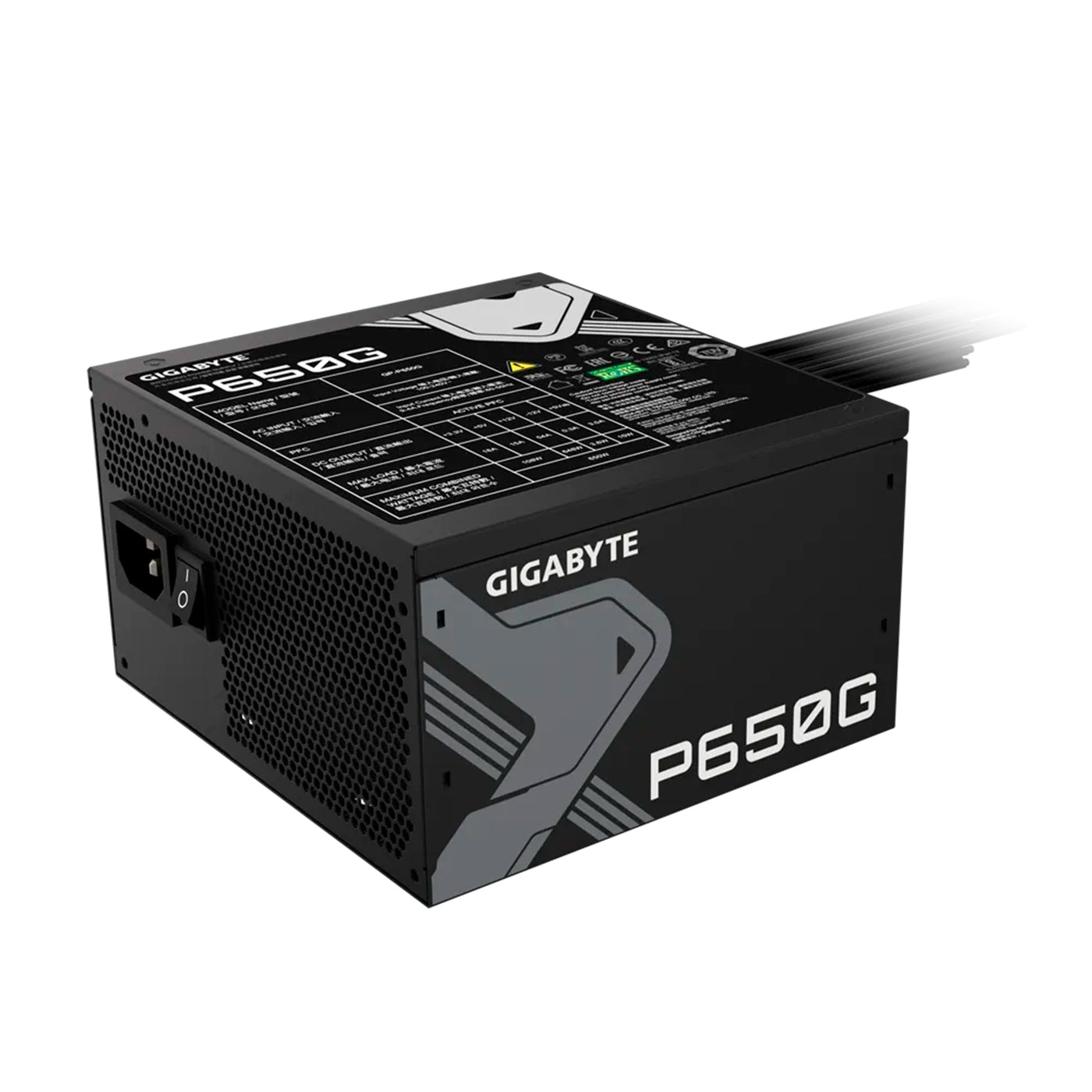 Fuente de alimentación Gigabyte P650G, 650W, 80 PLUS Gold, Formato ATX. - Achorao