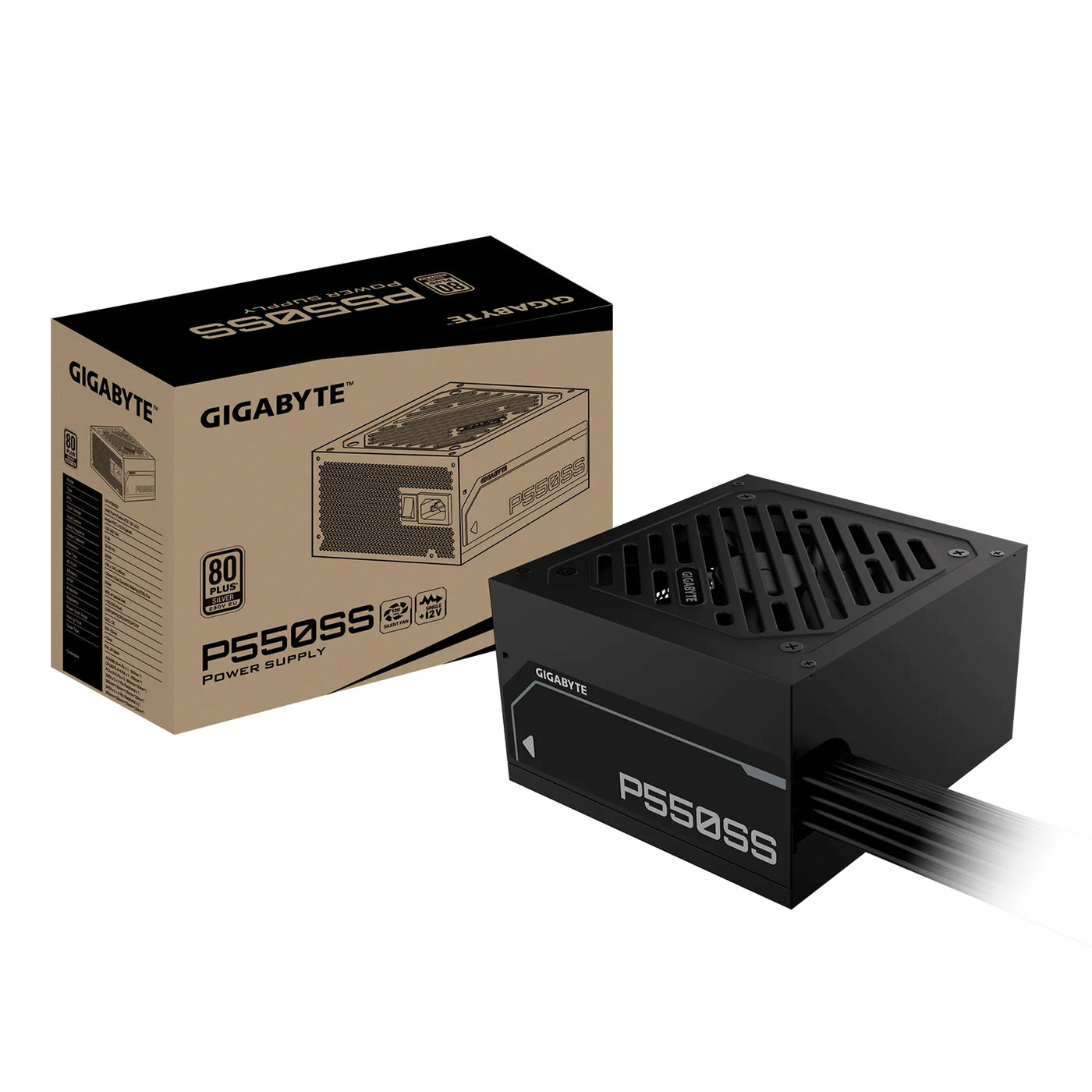 Fuente de poder Gigabyte P550SS 80 plus silver 550 wts - Achorao