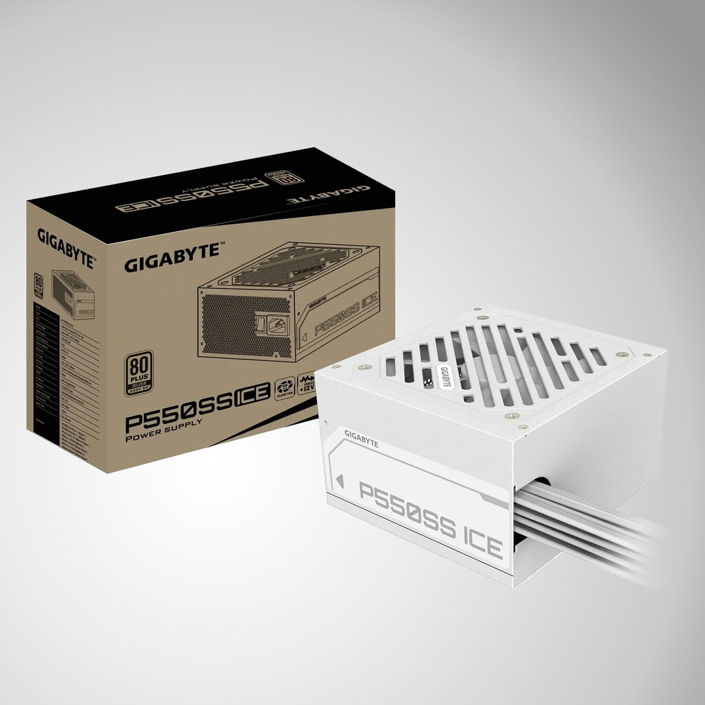 Fuente de poder Gigabyte P550SS 80 plus silver 550 wts - Achorao