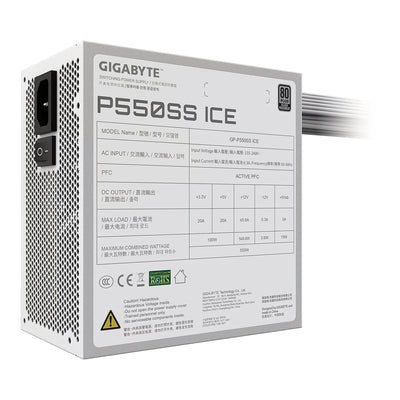 Fuente de poder Gigabyte P550SS 80 plus silver 550 wts - Achorao