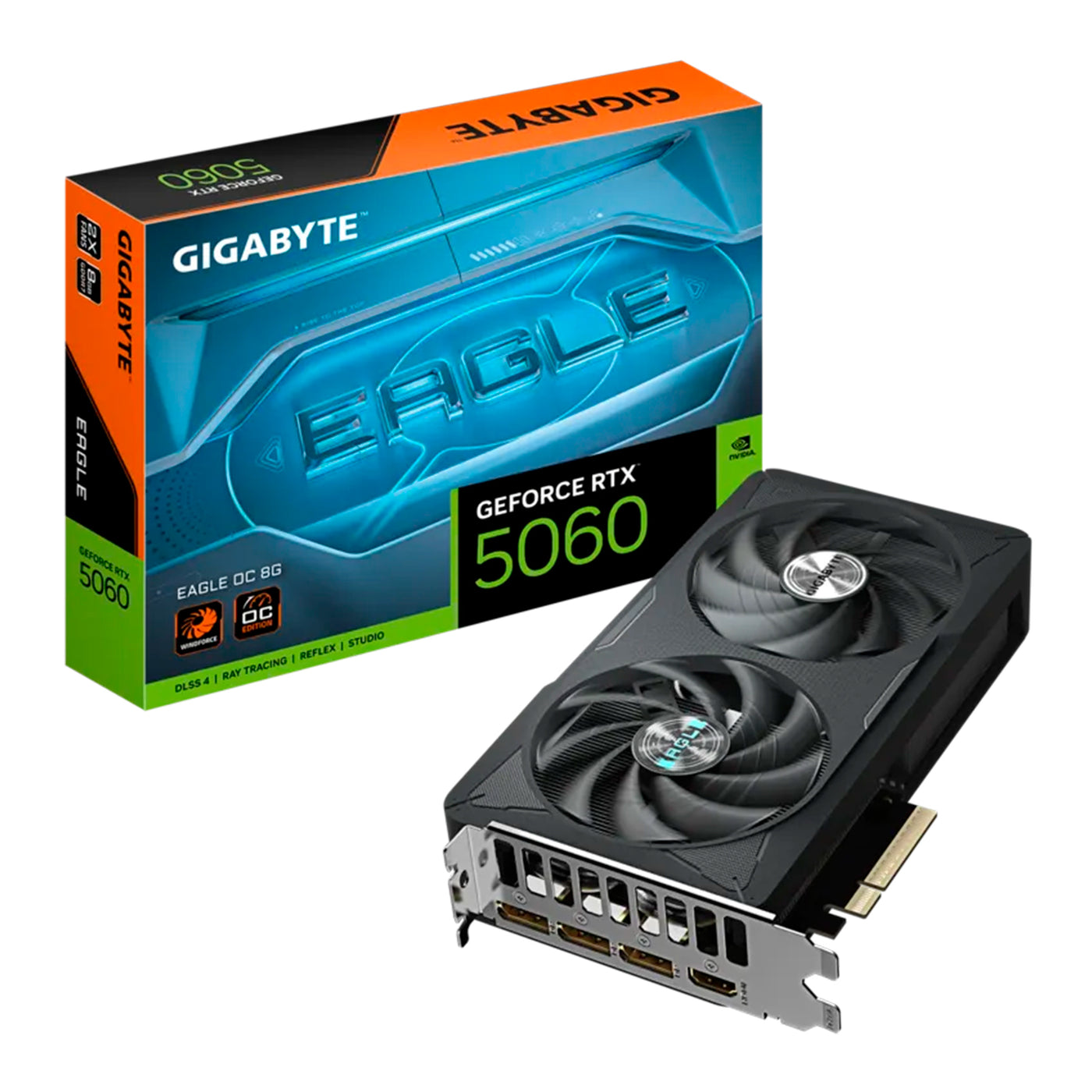 Tarjeta de video GIGABYTE GeForce RTX™ 5060 EAGLE OC 8G Key Features - Achorao