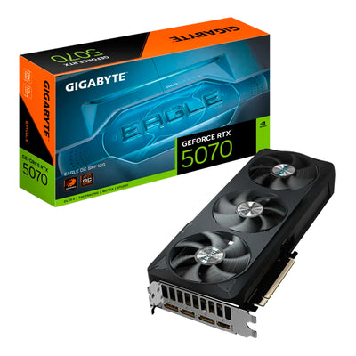 Tarjeta de video GIGABYTE GeForce RTX 5070 EAGLE OC SFF 12G, 12 GB GDDR7, PCIe Gen 5.0 - Achorao