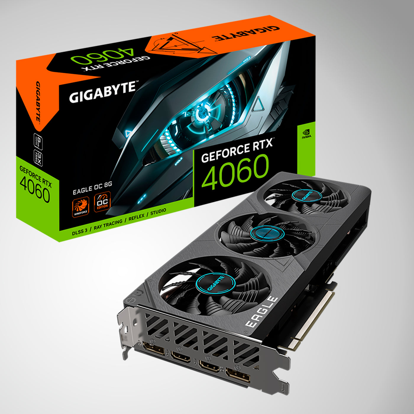 Tarjeta de Video Gigabyte Geforcer RTX 4060 Eagle OC 8G - Achorao