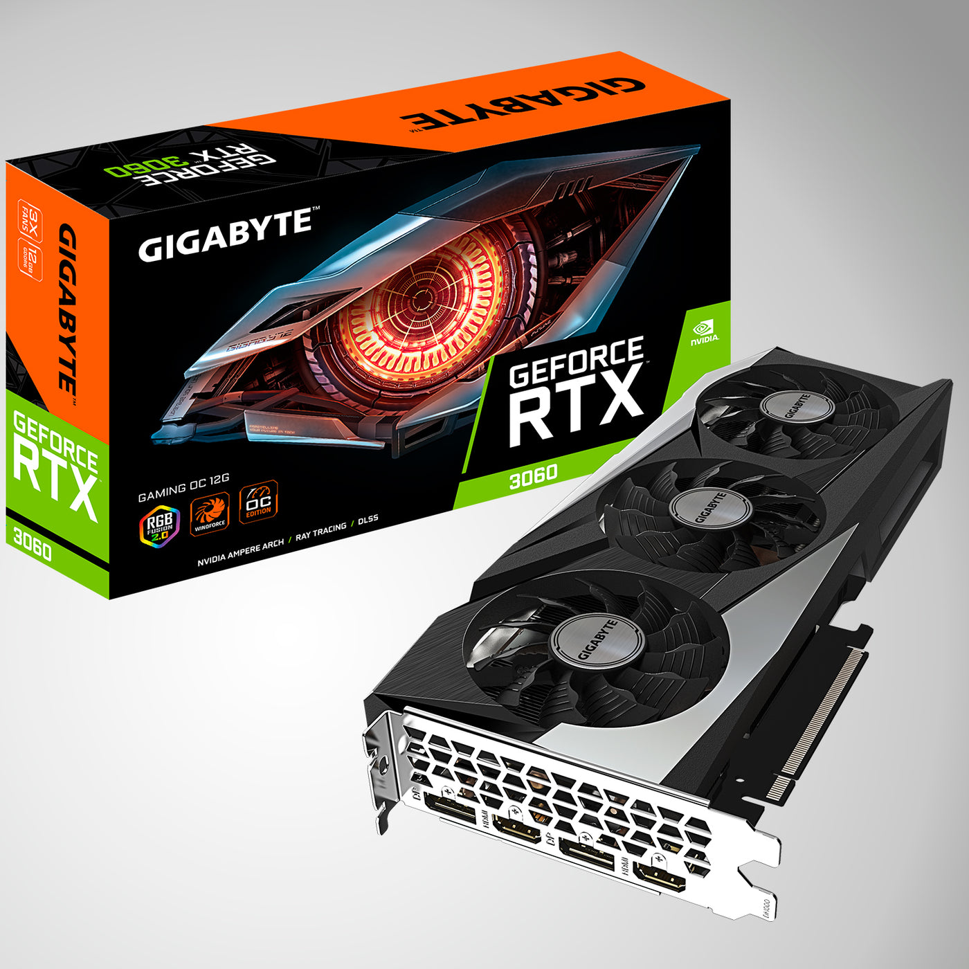 Tarjeta de Video Gigabyte Nvidia Geforce RTX 3060 Gaming OC 12GB GDDR6 - Achorao