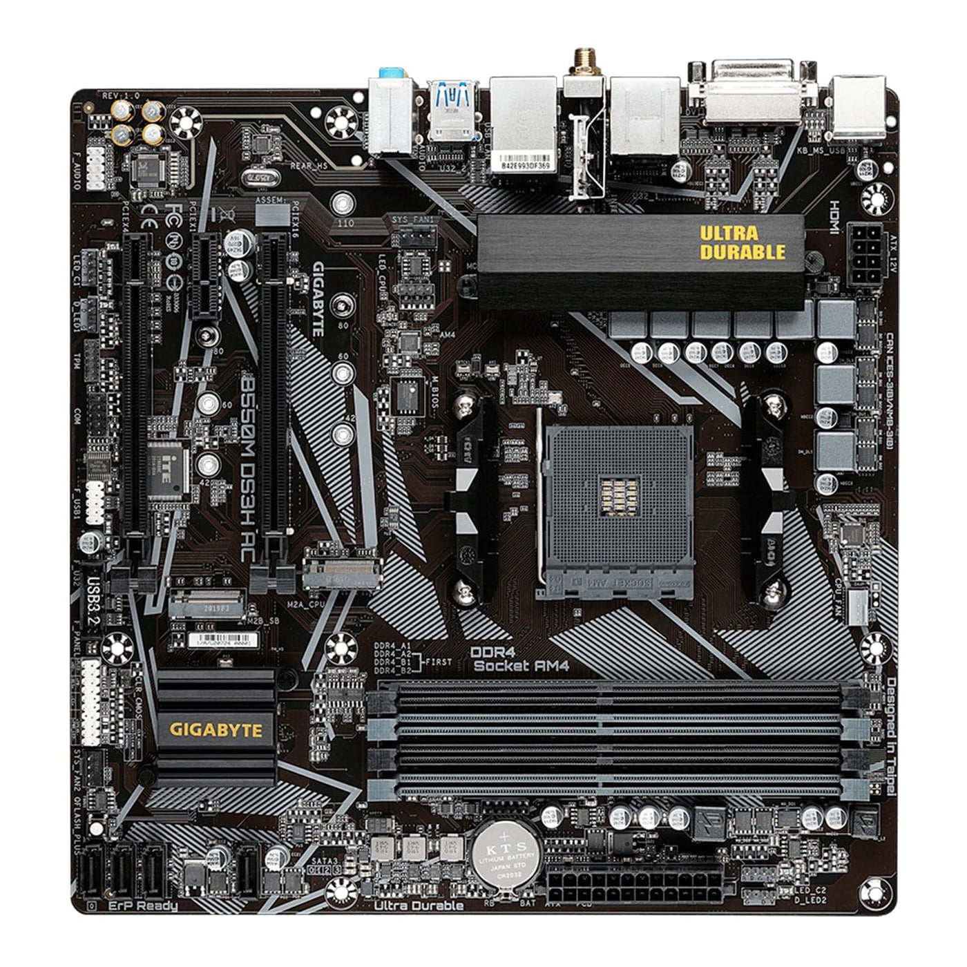 Motherboard Gigabyte B550M DS3H AC (rev. 1.5) Chipset AMD B550, Socket AM4, Micro ATX - Achorao