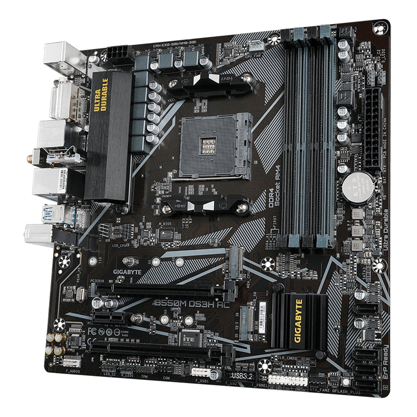 Motherboard Gigabyte B550M DS3H AC (rev. 1.5) Chipset AMD B550, Socket AM4, Micro ATX - Achorao