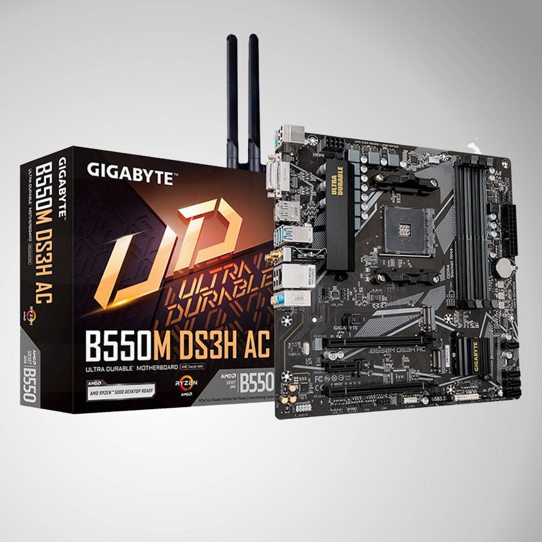 Motherboard Gigabyte B550M DS3H AC (rev. 1.5) Chipset AMD B550, Socket AM4, Micro ATX - Achorao