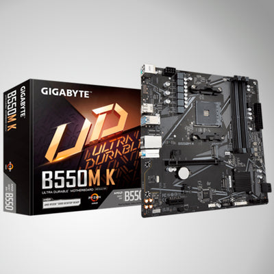 Motherboard Gigabyte B550M K (rev. 1.0) Chipset AMD B550, Socket AM4, Micro ATX - Achorao