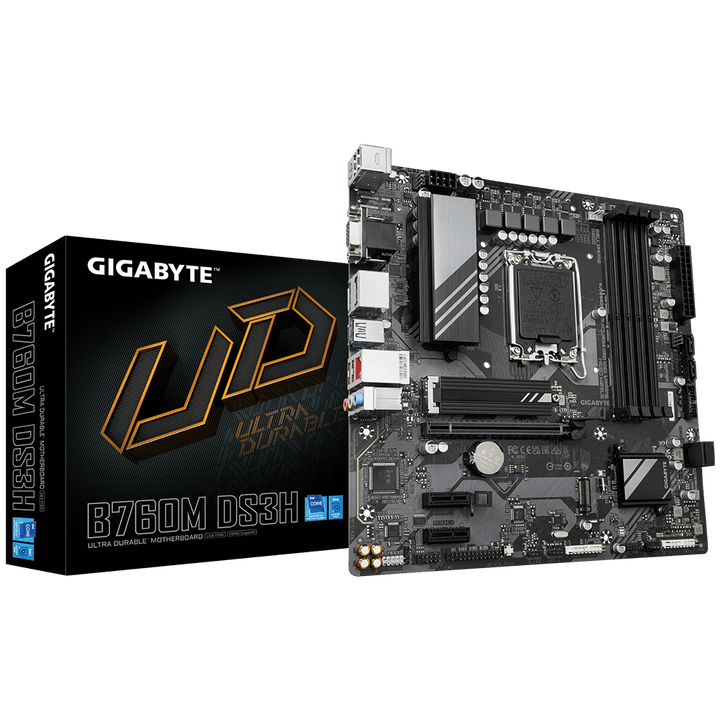 Motherboard Gigabyte B760M DS3H (rev. 1.0) Chipset Intel B760, LGA1700, Micro ATX - Achorao