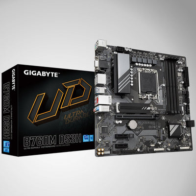 Motherboard Gigabyte B760M DS3H (rev. 1.0) Chipset Intel B760, LGA1700, Micro ATX - Achorao