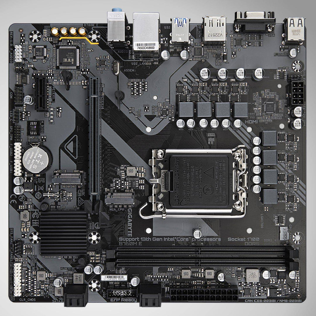 Motherboard Gigabyte B760M E Chipset Intel B760, LGA1700, Micro ATX - Achorao