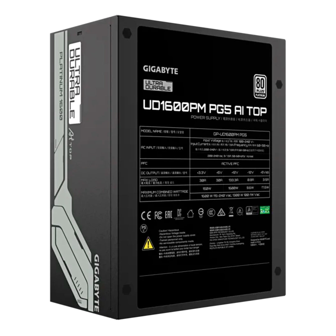 Fuente de alimentación Gigabyte UD1600PM PG5 80 PLUS Platinum - Achorao