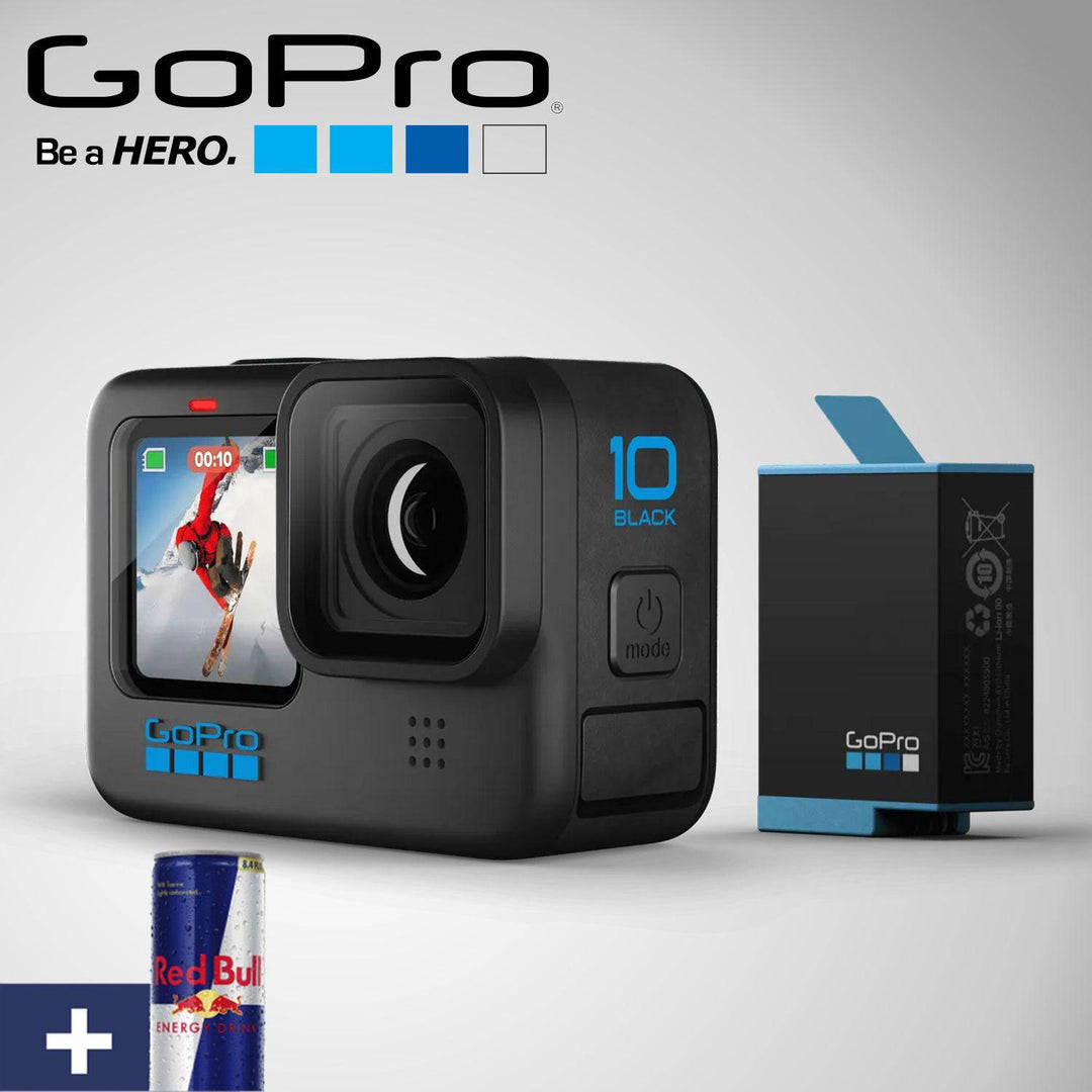 Cámara de acción GoPro HERO 10 pantalla LCD frontal y trasera táctil 1080p - Achorao