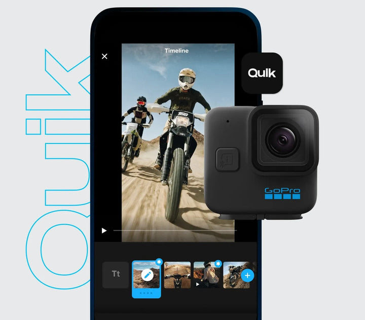 Go Pro Hero 11 Black Mini  Cámara de Video Compacta Impermeable  Ultra HD 5.3k60  Marco de 24.7 MP - Achorao