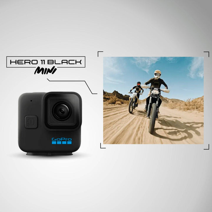 Go Pro Hero 11 Black Mini  Cámara de Video Compacta Impermeable  Ultra HD 5.3k60  Marco de 24.7 MP - Achorao
