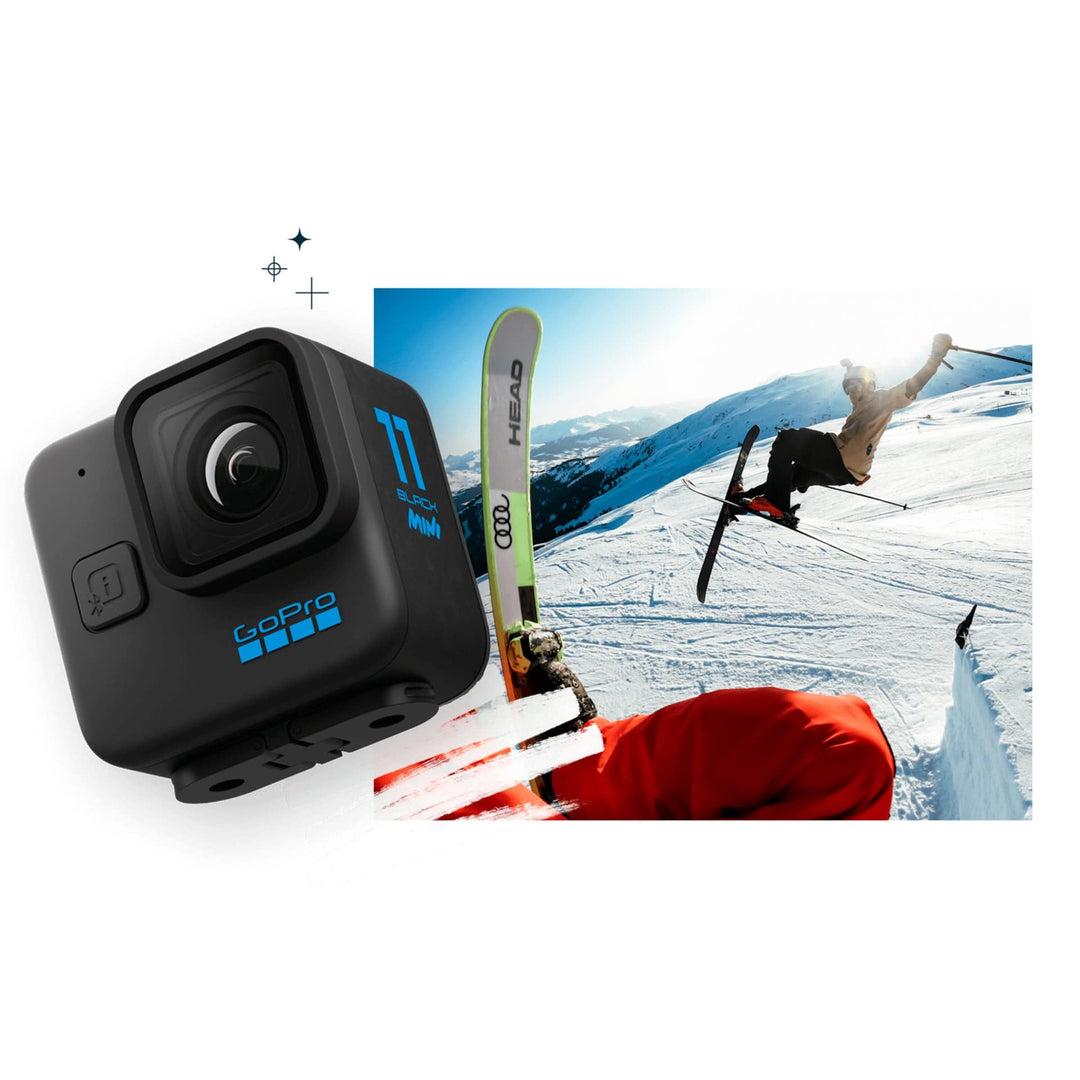 Go Pro Hero 11 Black Mini  Cámara de Video Compacta Impermeable  Ultra HD 5.3k60  Marco de 24.7 MP - Achorao