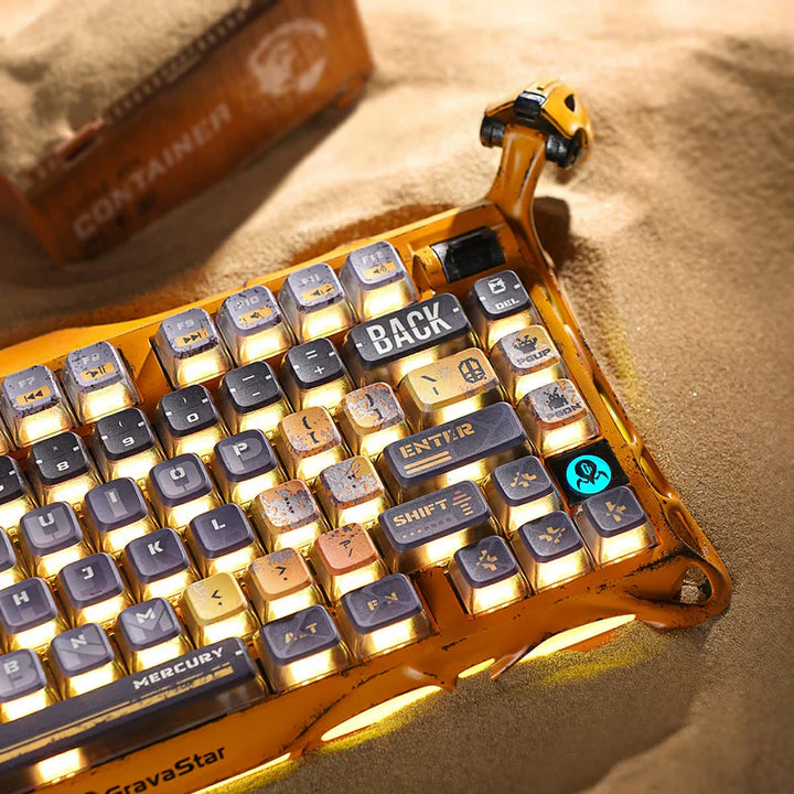 Teclado mecánico gamer Gravastar Mercury K1 Pro, inalámbrico - Achorao