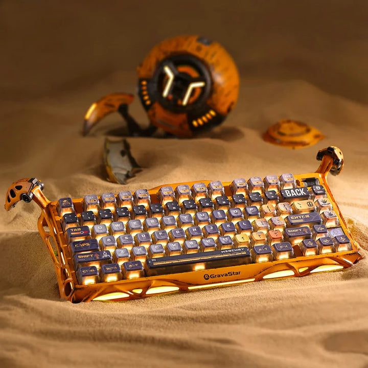 Teclado mecánico gamer Gravastar Mercury K1 Pro, inalámbrico - Achorao