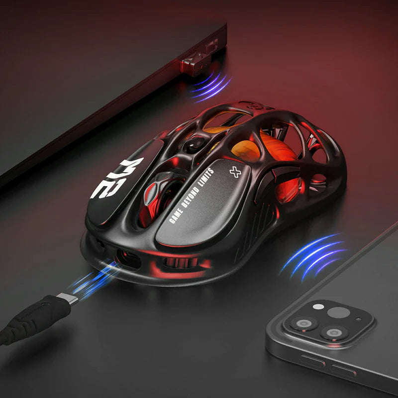 Mouse gamer GravarStar Mercury M2 Inalámbrico Stealth Black - Achorao