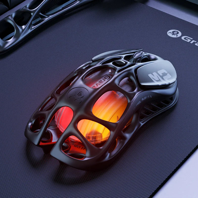 Mouse gamer GravarStar Mercury M2 Inalámbrico Stealth Black - Achorao