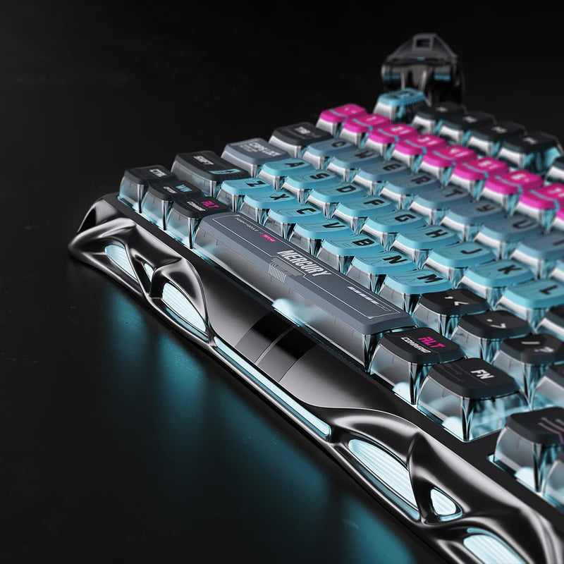 Teclado mecánico Gamer GravaStar MERCURY V75 PRO HE Cableado Ingles- Hall Effect Switch - Achorao