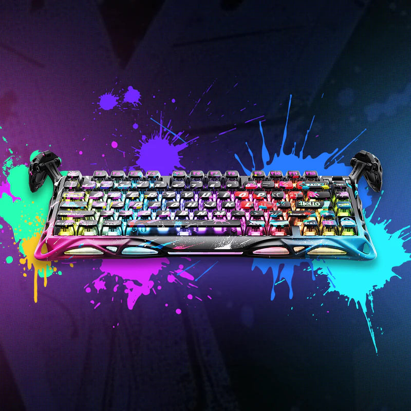 Teclado mecánico Gamer GravaStar MERCURY V75 PRO HE Cableado Ingles- Hall Effect Switch - Achorao