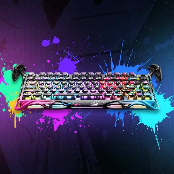 Teclado mecánico Gamer GravaStar MERCURY V75 PRO HE Cableado Ingles- Hall Effect Switch - Achorao