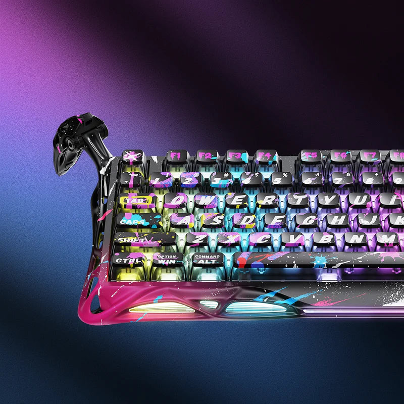 Teclado mecánico Gamer GravaStar MERCURY V75 PRO HE Cableado Ingles- Hall Effect Switch - Achorao