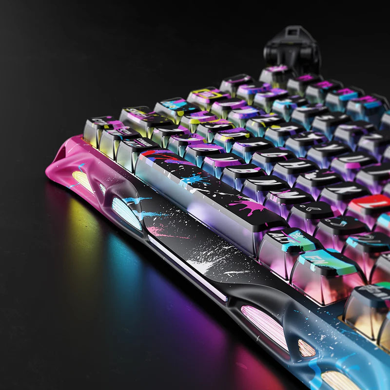 Teclado mecánico Gamer GravaStar MERCURY V75 PRO HE Cableado Ingles- Hall Effect Switch - Achorao