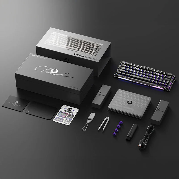 Teclado mecánico gamer GravaStar MERCURY V60 PRO HE Ingles - Achorao
