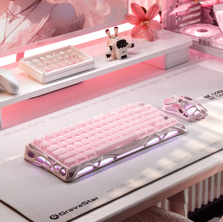 Teclado mecánico gamer Gravastar Mercury K1, inalámbrico, layout inglés - Achorao