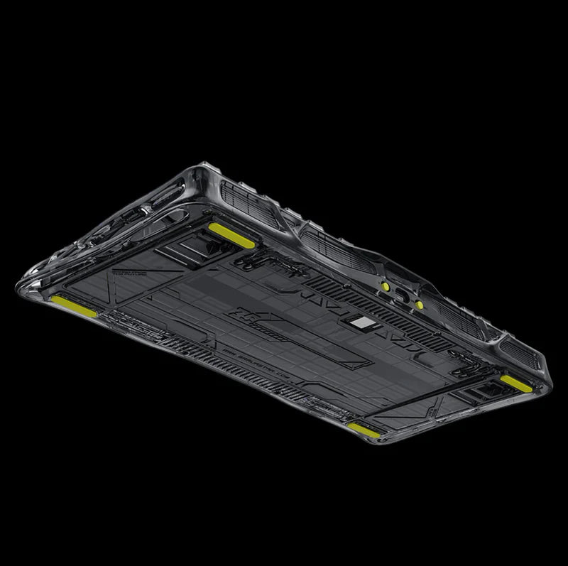 Teclado Gamer Mecánico Gravastar Mercury K1 Lite, Inalámbrico, Layout Inglés, Color Transparent Black - Achorao