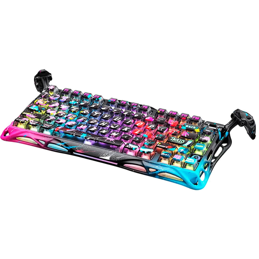 Teclado mecánico gamer GravaStar MERCURY V75 PRO HE Cableado Ingles UFO MAGNETIC SWITCH