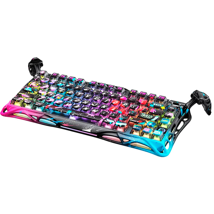 Teclado mecánico gamer GravaStar MERCURY V75 PRO HE Cableado Ingles UFO MAGNETIC SWITCH