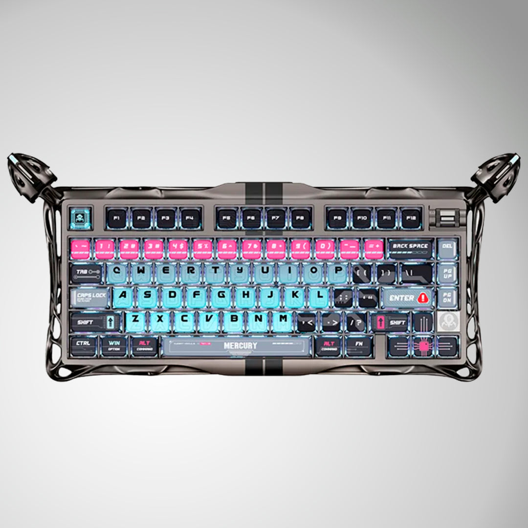 Teclado mecánico gamer GravaStar MERCURY V75 PRO HE Cableado Ingles UFO MAGNETIC SWITCH