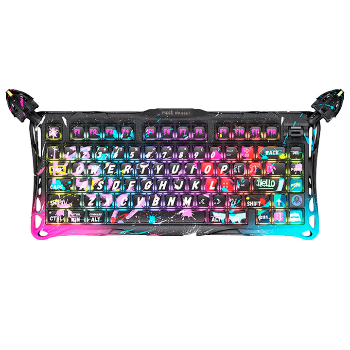 Teclado mecánico gamer GravaStar MERCURY V75 PRO HE Cableado Ingles UFO MAGNETIC SWITCH