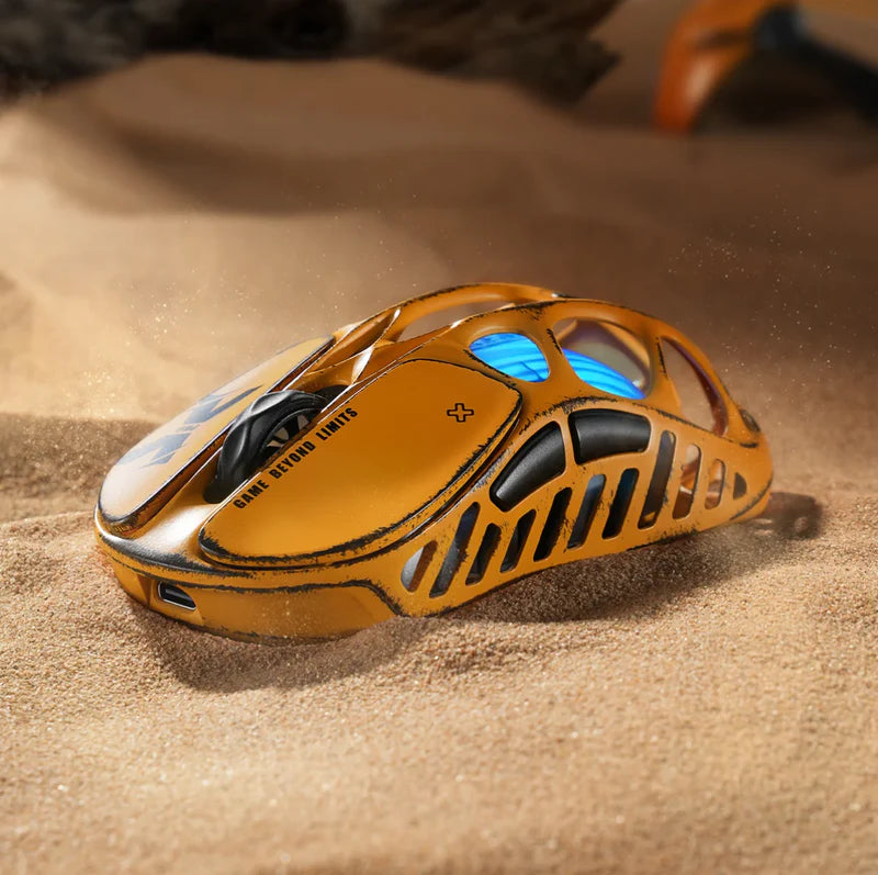 Mouse gamer Gravastar Mercury XPRO Inalámbrico 8K Dongle Battle Worn Yellow Editión Special - Achorao