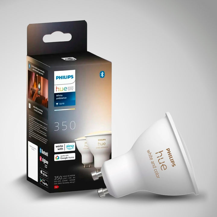 Foco inteligente Philips Hue GU10 White & Color Ambiance, 5.7 W, 350 lm DEMO - Achorao