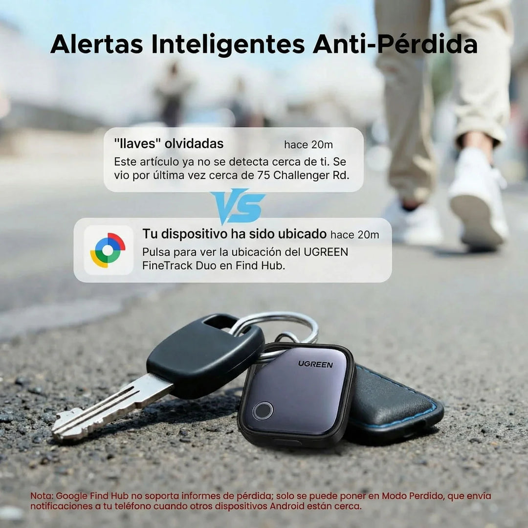 Rastreador inteligente Bluetooth UGREEN Finetrack con soporte para Samsung SmartThings CM829