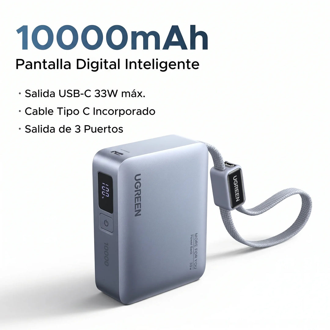 PowerBank Ugreen 33W, 10000mAh, PB584 - Achorao