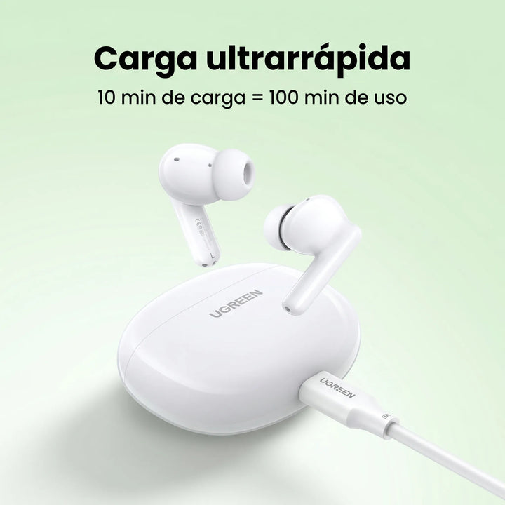 Audífonos inalámbricos UGREEN HiTune P3 con cancelación de ruido, True Wireless Earbuds WS207 White