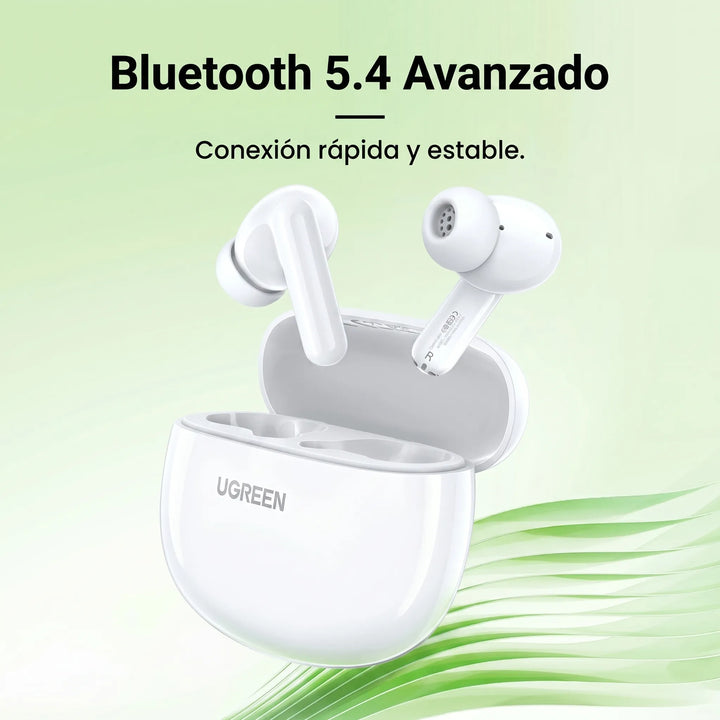 Audífonos inalámbricos UGREEN HiTune P3 con cancelación de ruido, True Wireless Earbuds WS207 White