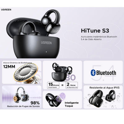 Audífonos inalámbricos UGREEN HiTune S3 True Wireless Earbuds WS209