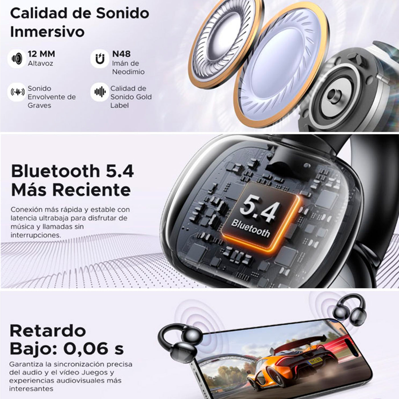 Audífonos inalámbricos UGREEN HiTune S3 True Wireless Earbuds WS209