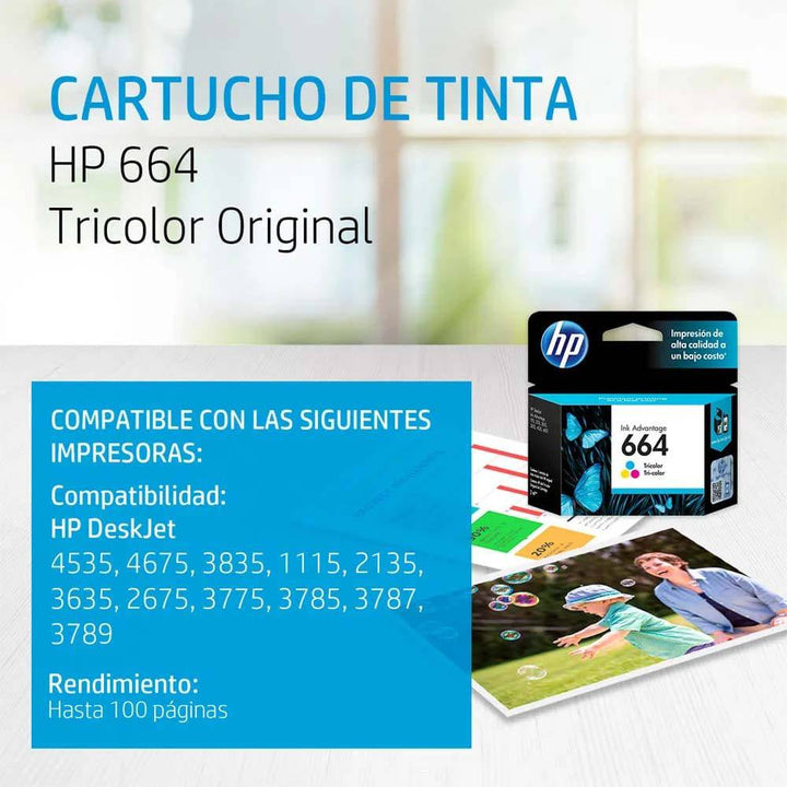 Cartucho de tinta HP 664 Original Ink - Achorao