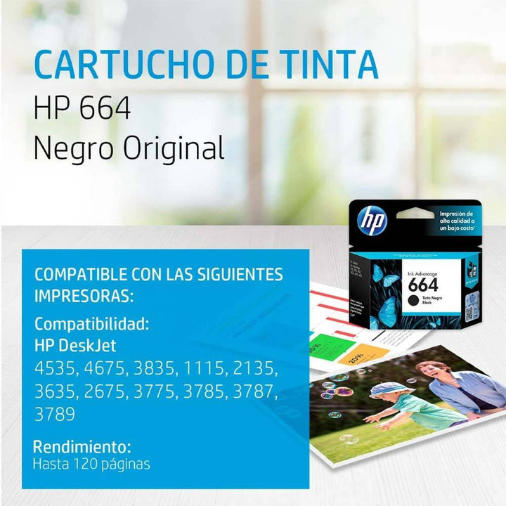 Cartucho de tinta HP 664 Original Ink - Achorao