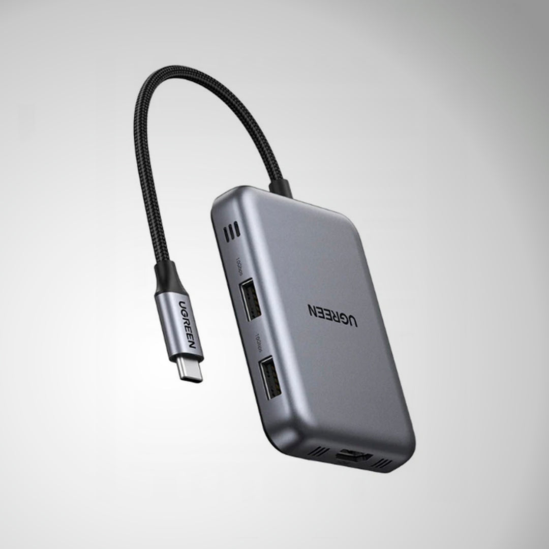 Adaptador HUB UGREEN magnético 7-in-1 USB-C a HDMI+USB-A 3.2*2+USB C 3.2+PD+SD/TF 4.0 CM896