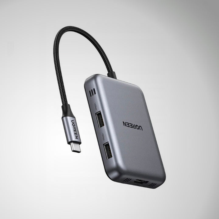 Adaptador HUB UGREEN magnético 7-in-1 USB-C a HDMI+USB-A 3.2*2+USB C 3.2+PD+SD/TF 4.0 CM896