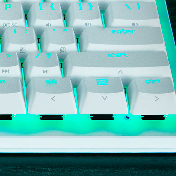 Teclado Gamer Razer Huntsman V3 PRO Mini Opto Mechanical Switch Analogico US White - Achorao