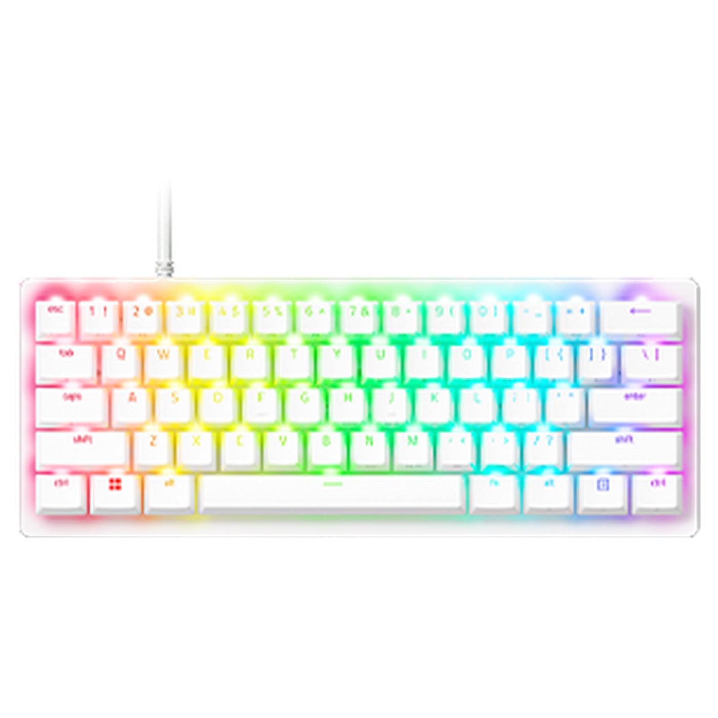 Teclado Gamer Razer Huntsman V3 PRO Mini Opto Mechanical Switch Analogico US White - Achorao